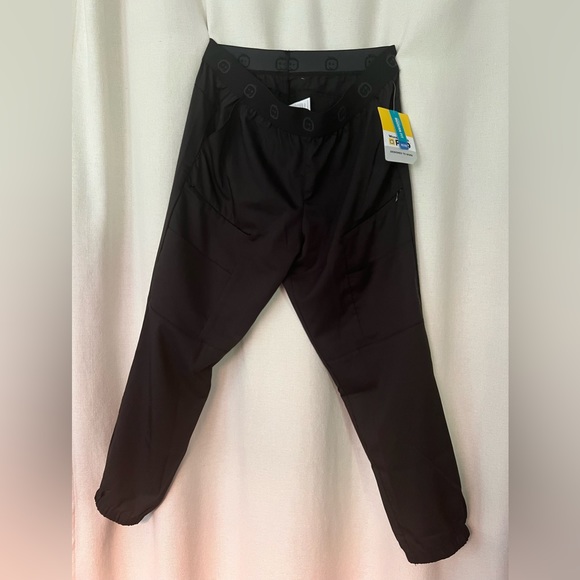 WonderWink L Petite Black Jogger Scrub Pants - Picture 2 of 5